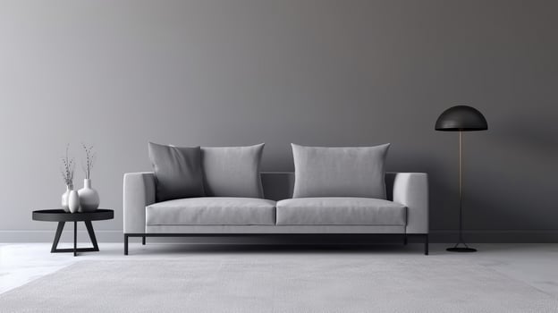 Modern living room interior. Illustration photo