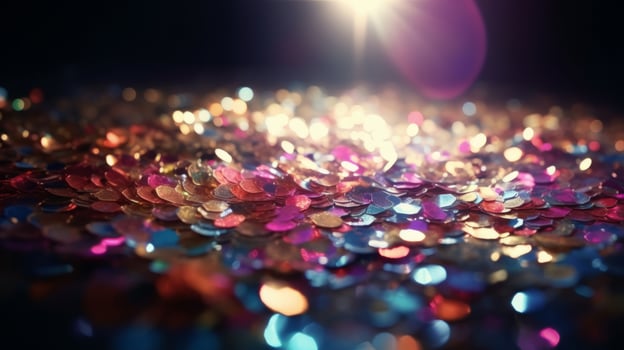 Glitter confetti background. Illustration photo
