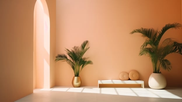 Minimal luxury aesthetic modern background. Illustration photo