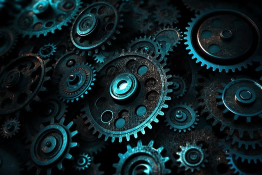 Background of digital gears. photo