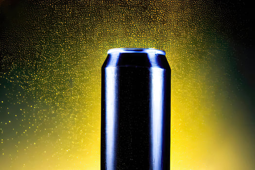 Clear Soda Can Template with Fresh Product Illustration photo