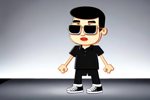 Illustrated Avatar Communication - A Playful Collection of Front-Facing Poses photo