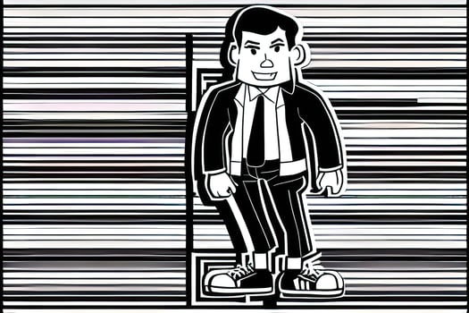 Cartoon Collection of Standing Children - Illustrations for Educational Materials photo