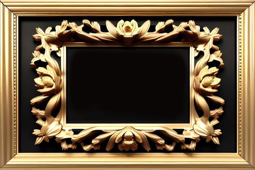 Vintage Floral Border Frame - The Perfect Template for Elegant Invitations photo