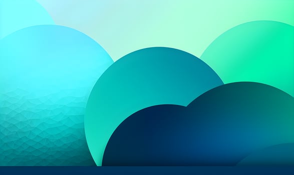 A gradient background with a cool color scheme, using shades of blue and green, photo