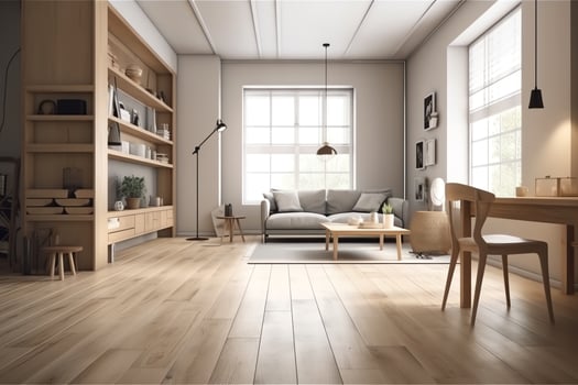Blank living room interior with 3d rendering. photo
