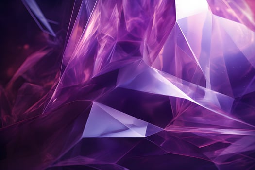 3D Render of purple Abstract Ethereal Glass Shards Background photo