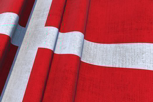 Denmark Waving Canvas Flag photo