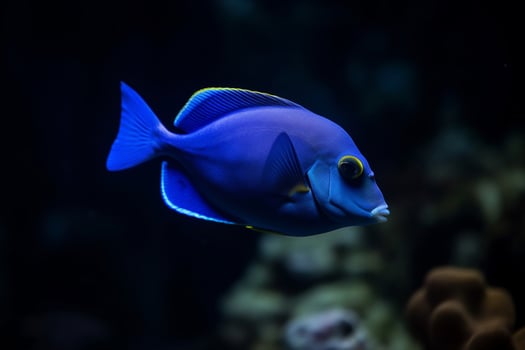 Portrait beautiful fish ai generate photo
