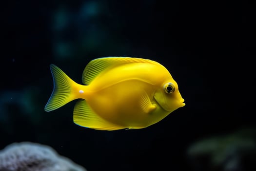 Portrait fish in the ocean ai generate photo