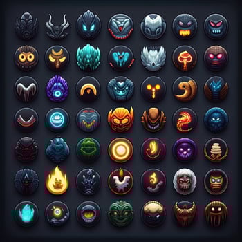 square monster character avatar photo