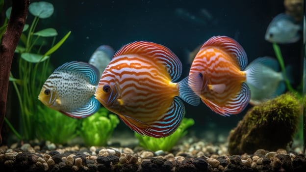 Discus tropical fish photo