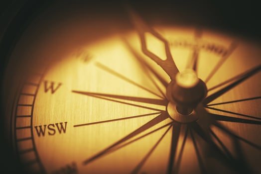 Vintage Compass Closeup photo