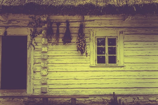 Vintage House in Sepia Colors photo