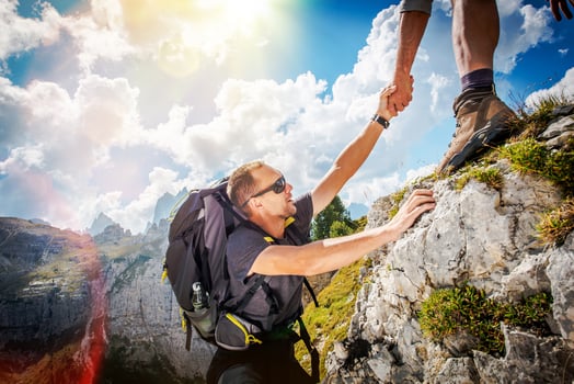 Friendly Hand on the Hike photo