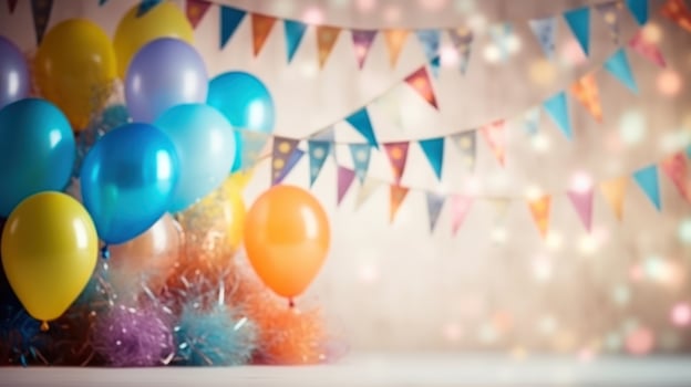 Birthday party background. Illustration photo