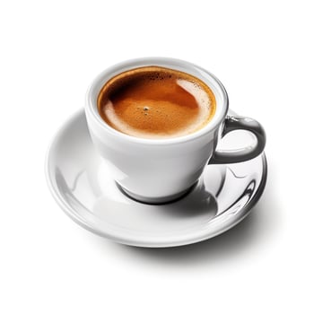 Espresso coffee isolated. Illustration photo
