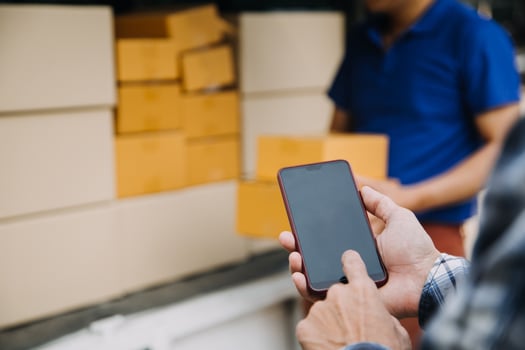 Business woman start up small business entrepreneur SME success .freelance woman working at home with Online Parcel delivery. SME and packaging deliveryconcept photo