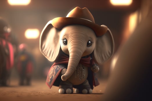 The Little Elephant Goes West A Funny Cowboy Adventure photo