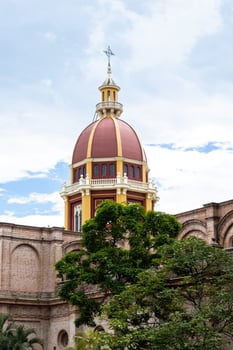 Dome of the historical Nuestra Senora del Palmar cathedral in Palmira photo