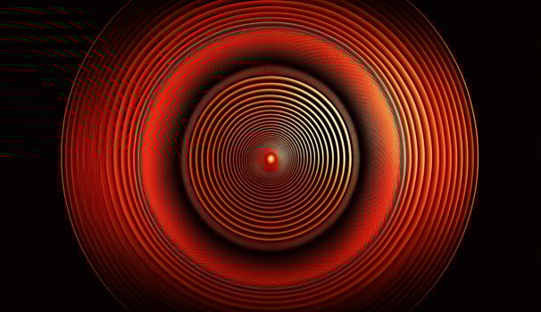 Radiant Crimson Waves on a Dark Abstract Canvas photo
