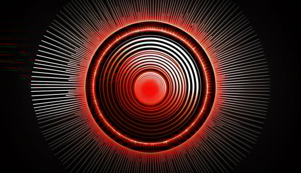 Radiant Crimson Waves on a Dark Abstract Canvas photo