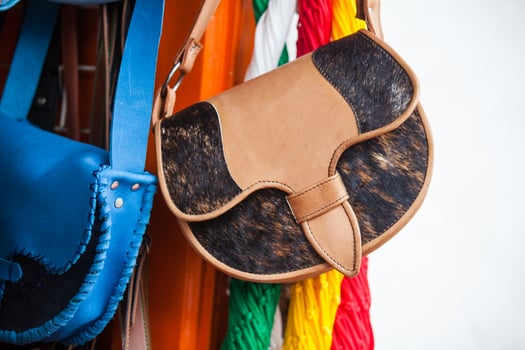 Colombian traditional leather satchel from the Antioquia Region called Carriel photo