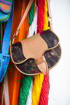 Colombian traditional leather satchel from the Antioquia Region called Carriel photo