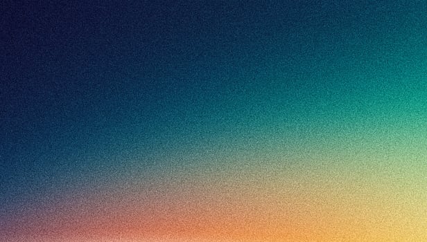 Color gradient grainy background blue teal green orange illuminated noise texture effect web banner header backdrop design photo