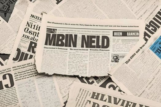 An old vintage newspaper pieces background. photo