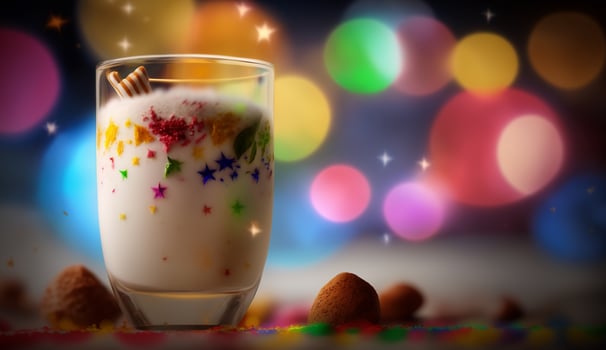 Indulge in the Creamy Delight of Lassi Sweet or Salty Indian Yogurt Drink photo