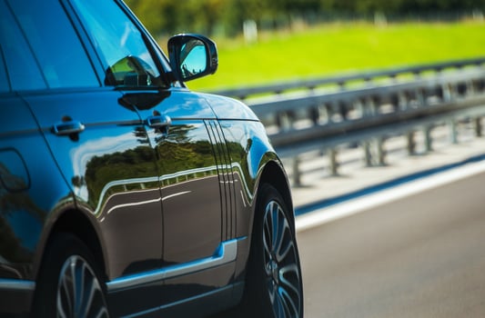 Car Driving on the Highway photo