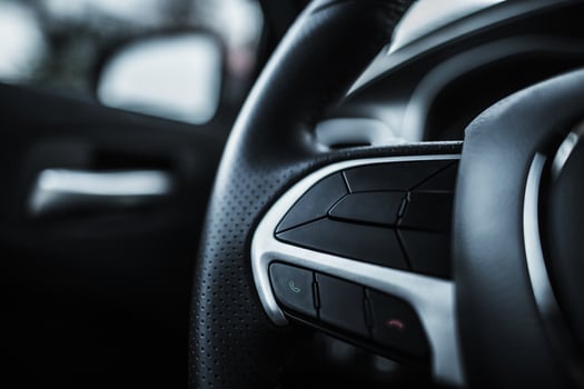 Modern Car Steering Wheel photo