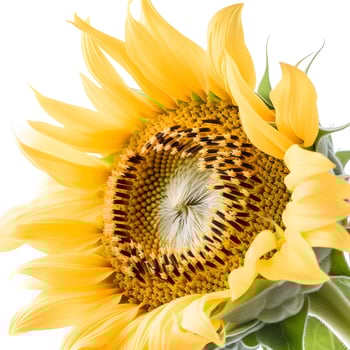 Yellow sunflower flower. photo