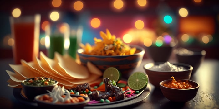 The Delicious Aromas and Flavors of Mexican Cuisine in a Still Life photo