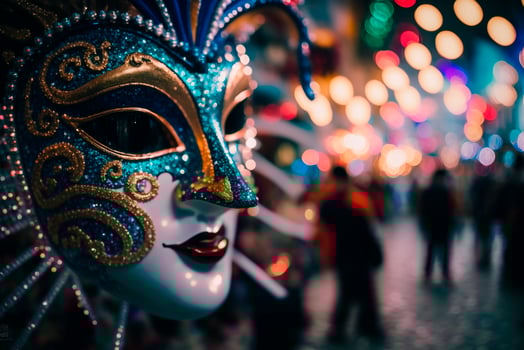 Intricate Carnival Mask from Nice for Festive Celebrations photo