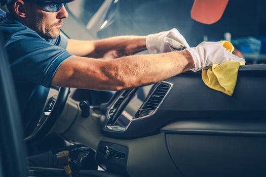 Cleaning Vehicle Interior photo