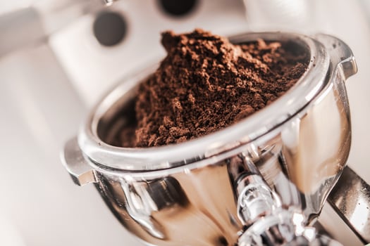 Fresh Coffee in a Portafilter photo