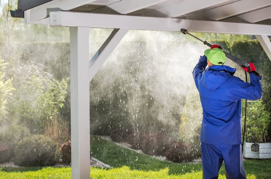 Porch Roof Power Cleaning photo