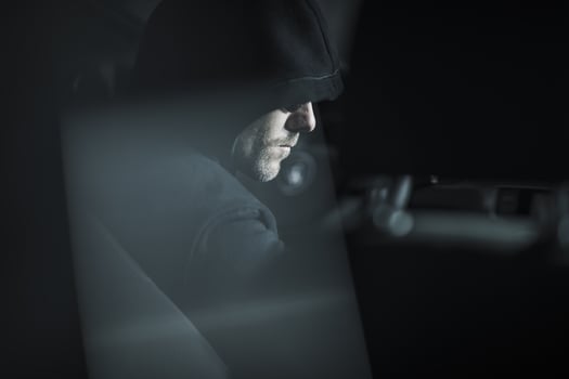 Robber in Black Hood photo