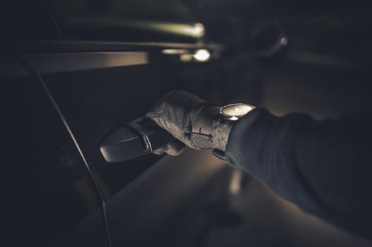 Thief Hand on a Door Handle photo