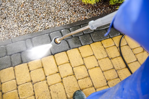 Driveway Bricks Washing photo