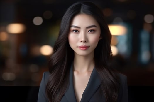 Beautiful asian woman ai generate photo