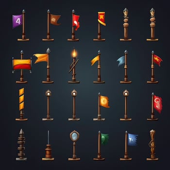 design flag pole game photo
