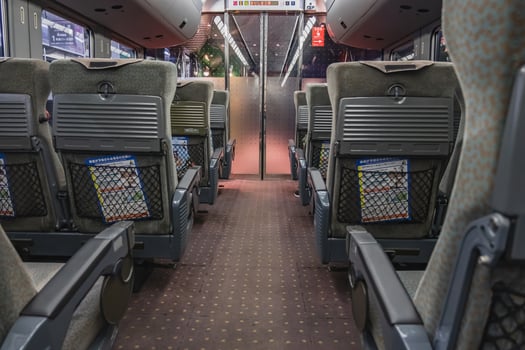 Miyazaki,Kyushu,Japan - October 21, 2018 JR Kyushu Limited Express train 787 Kirishima photo