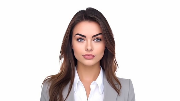 Business woman isolated. Illustration photo