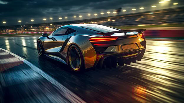 Sport racing car. Illustration photo