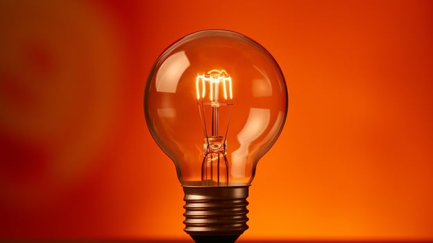 Close up of light bulb. Illustration photo