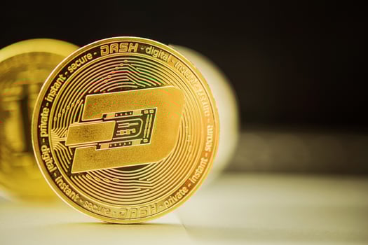Dash Cryptocurrency Symbolic Coin photo