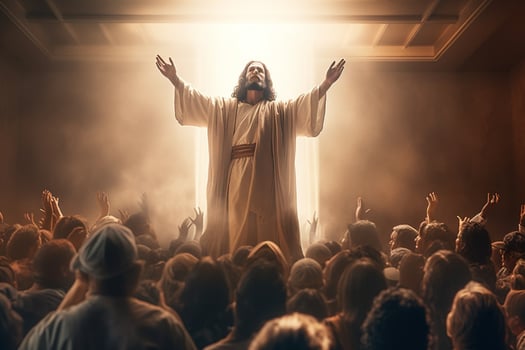 Ascension day of jesus christ or resurrection day of son of god. Good friday. Ascension day concept in church by photo
